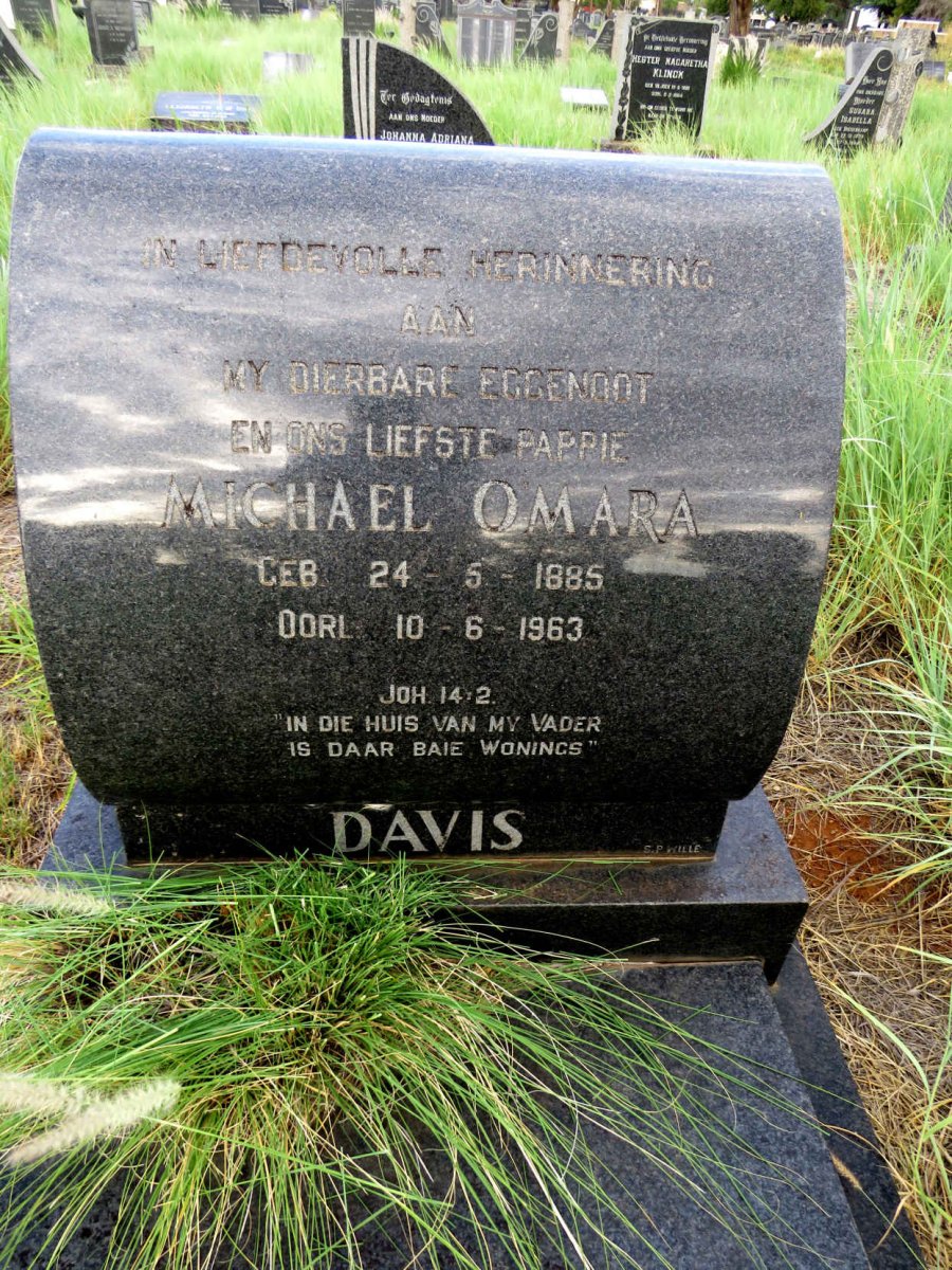 DAVIS Michael Omara 1885-1963