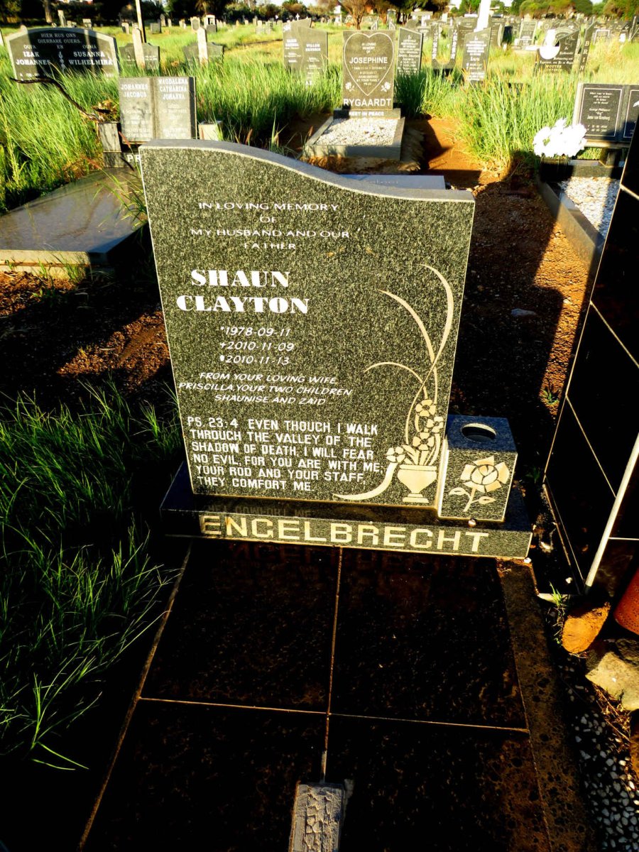 ENGELBRECHT Shaun Clayton 1978-2010