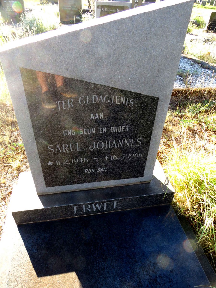 ERWEE Sarel Johannes 1948-1968