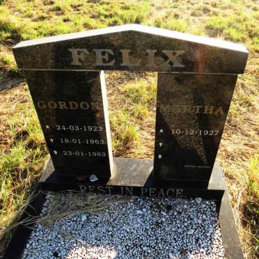 FELIX Gordon 1923-1963 & Martha 1927- 