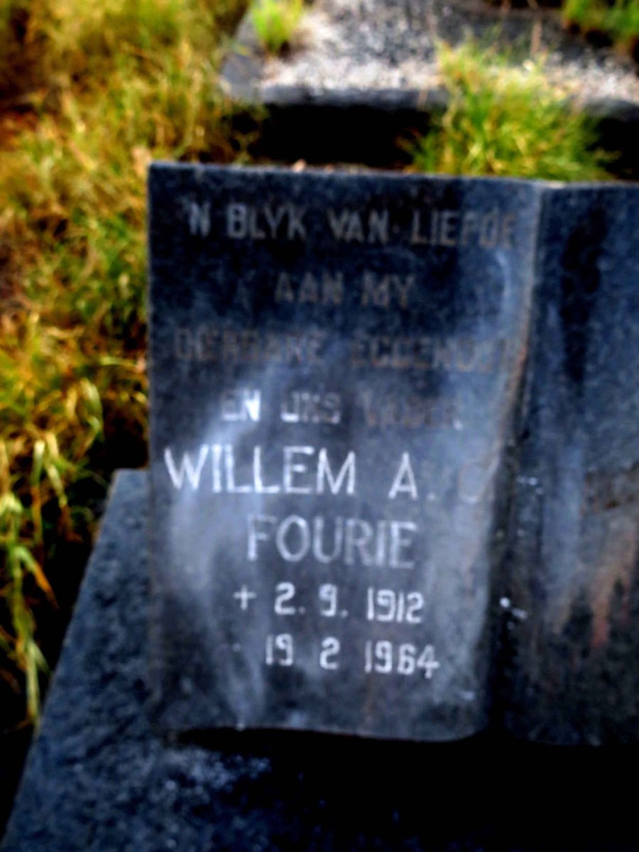 FOURIE Willem A. 1912-1964