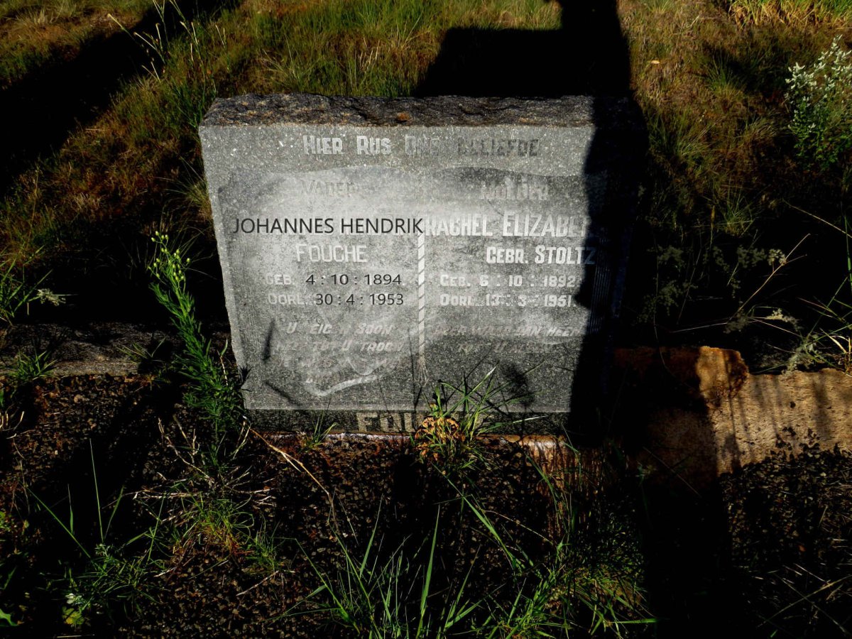 FOUCHE Johannes Hendrik 1894-1953 & Rachel Elizabeth STOLTZ 1892-1951