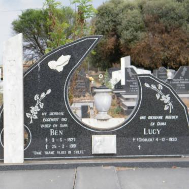 FOURIE Ben 1927-1991 &amp; Lucy GROBLER 1930-