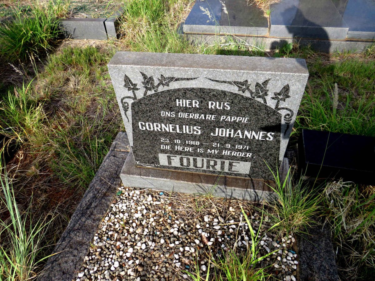 FOURIE Cornelius Johannes 1918-1971