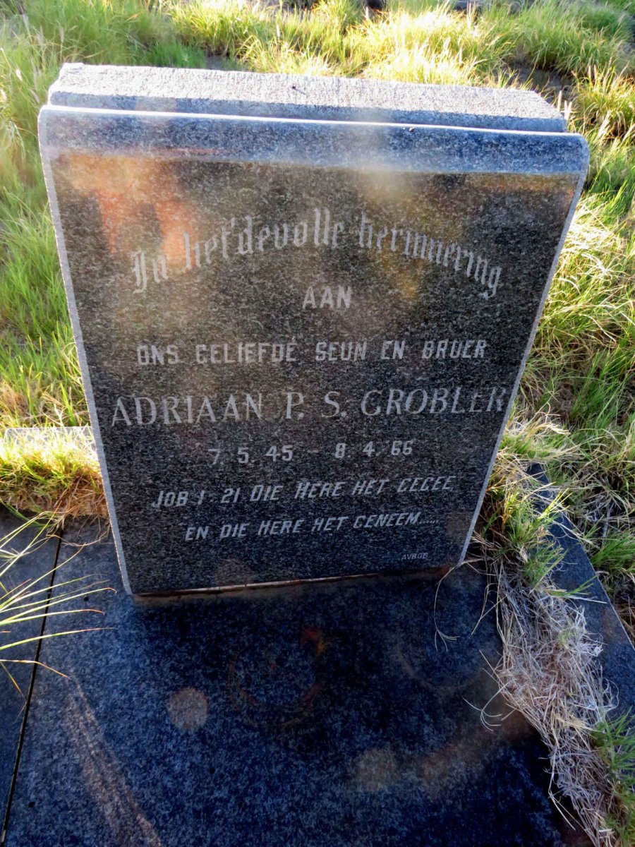 GROBLER Adriaan P.S. 1945-1966