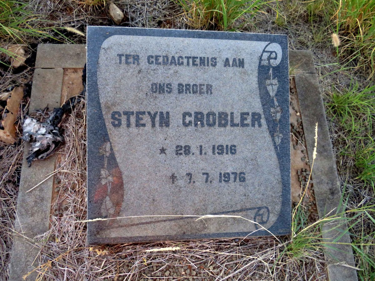 GROBLER Steyn 1916-1976