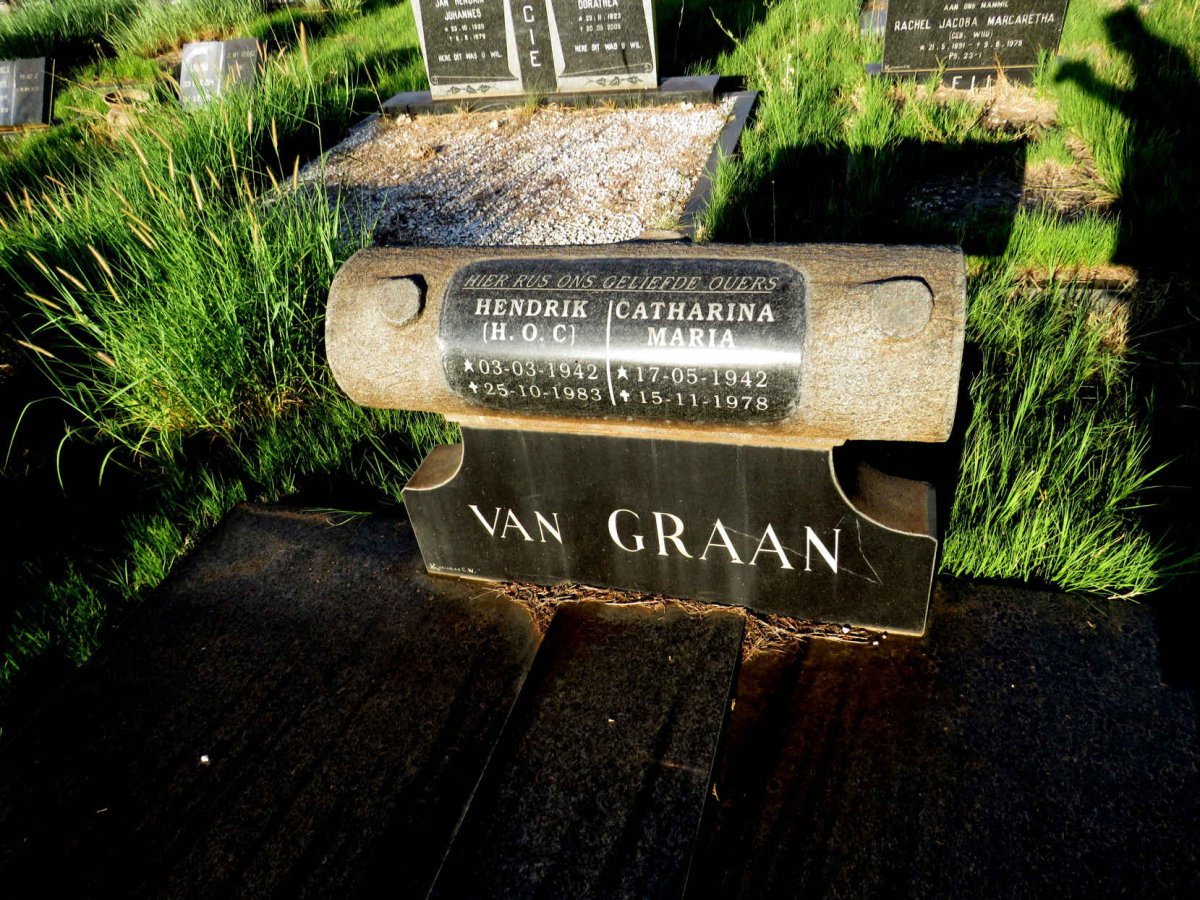 GRAAN H.O.C., van 1942-1983 & Catharina Maria 1942-1978