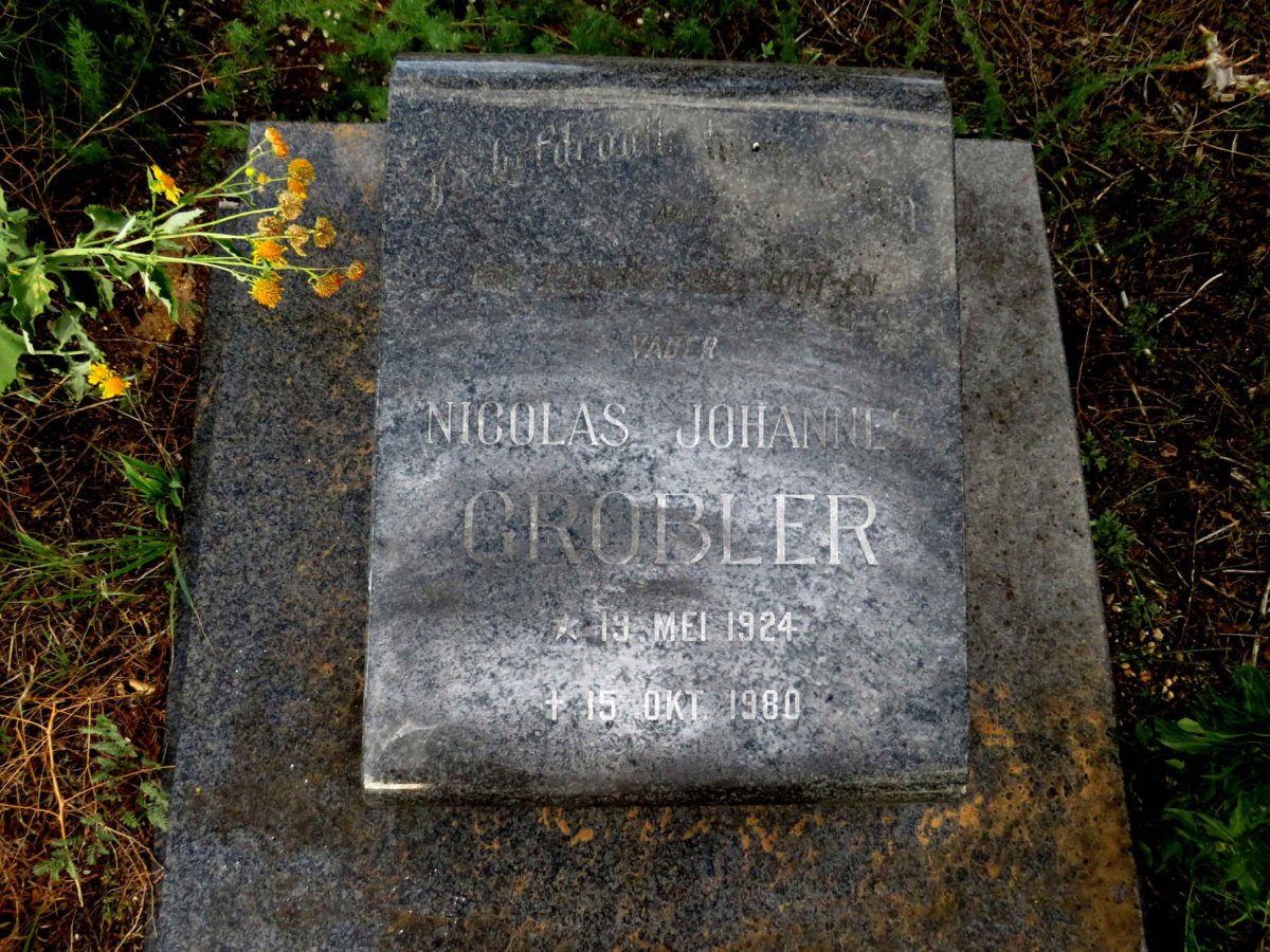 GROBLER Nicolas Johannes 1924-1980