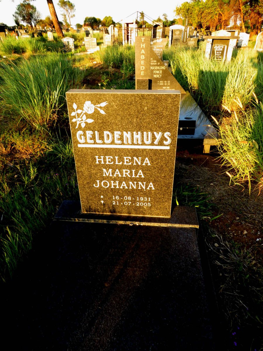 GELDENHUYS Helena Maria Johanna 1931-2005