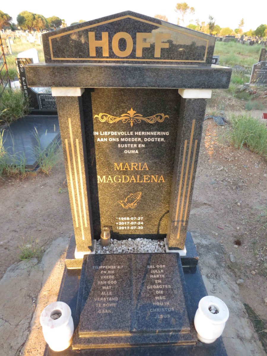 HOFF Maria Magdalena 1968-2017