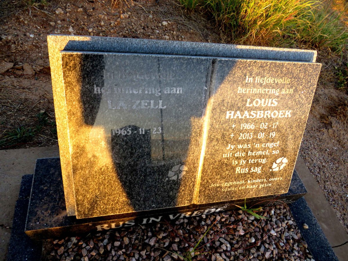 HAASBROEK Louis 1966-2013 & La-zell 1965-