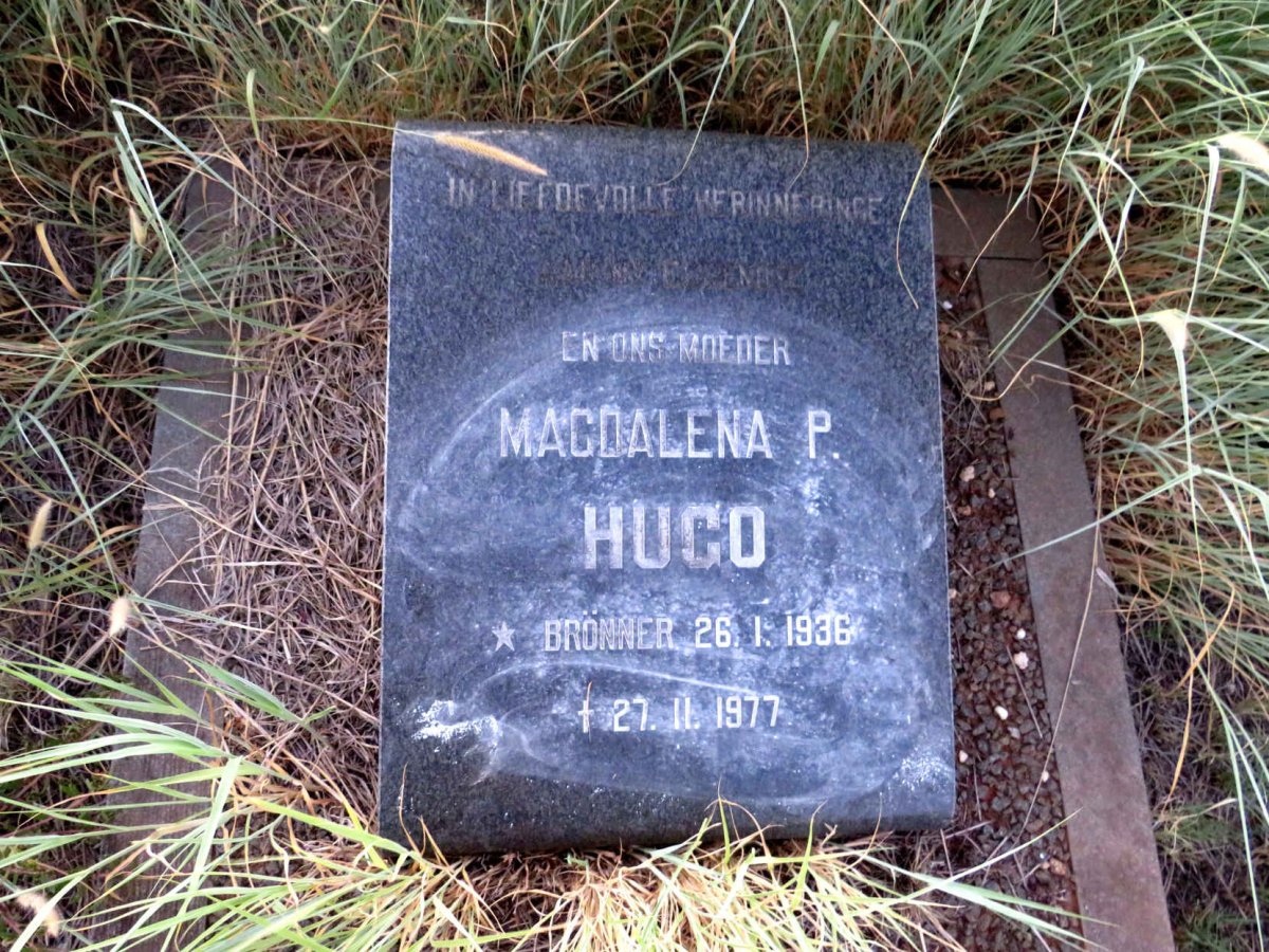 HUGO Magdalena P. nee BRONNER 1936-1977