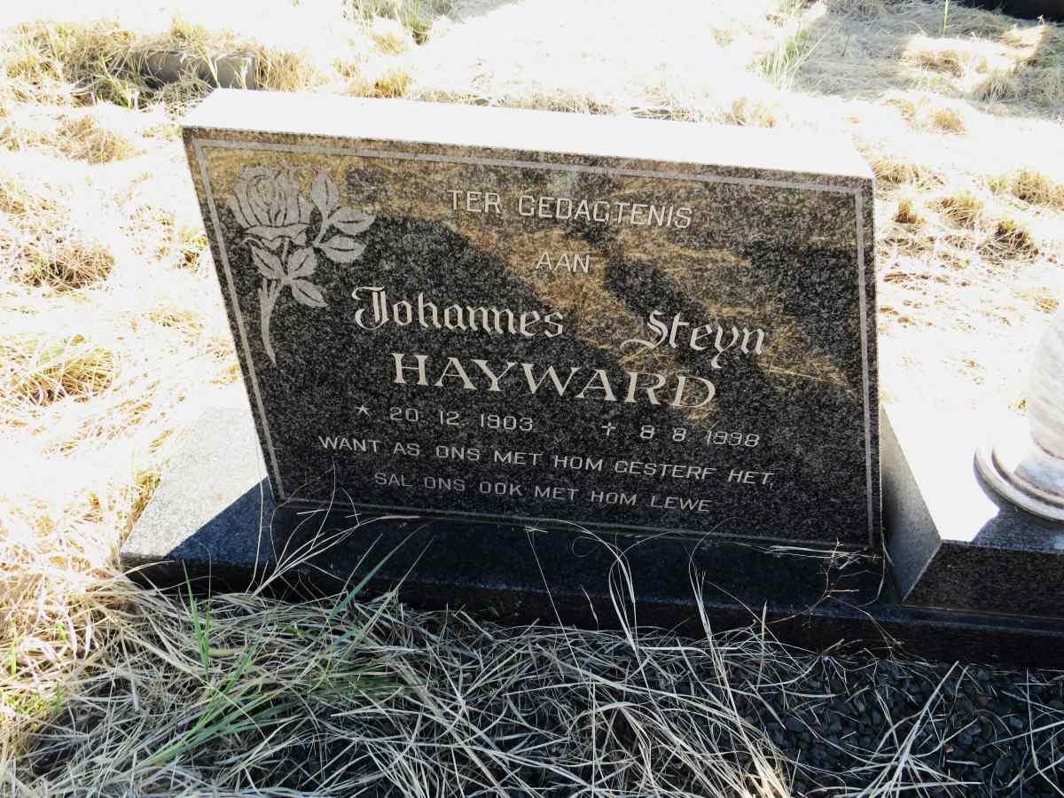 HAYWARD Johannes Steyn 1903-1998 