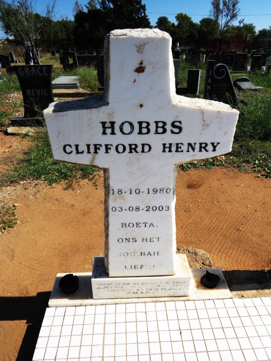 HOBBS Clifford Henry 1980-2003