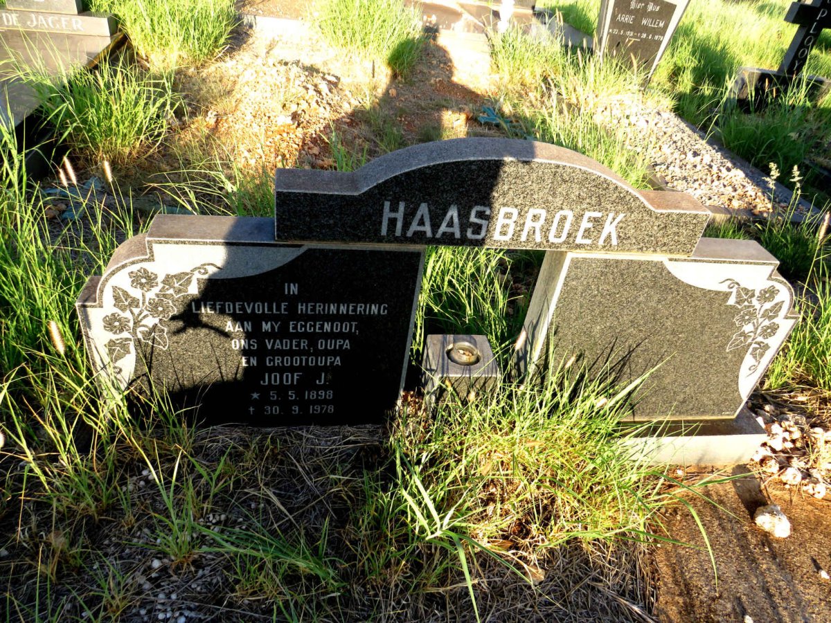 HAASBROEK Joof J. 1898-1978