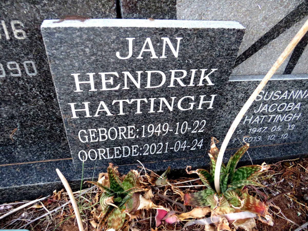 HATTINGH Jan Hendrik 1949-2021