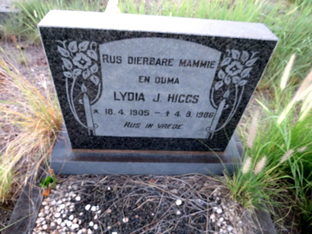 HIGGS Lydia J. 1905-1986