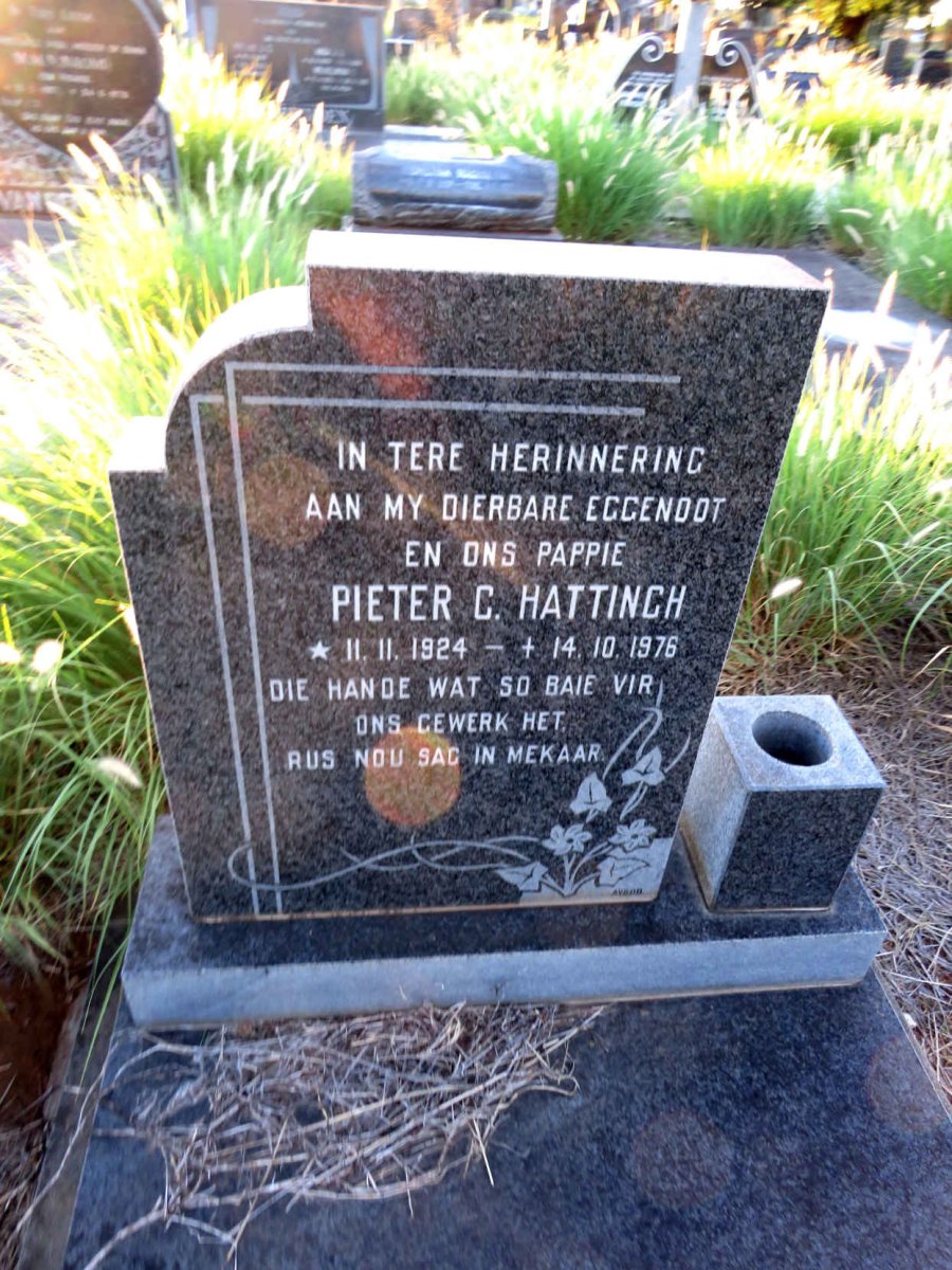 HATTINGH Pieter C. 1924-1976