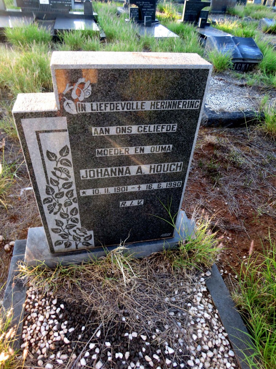 HOUGH Johanna A. 1901-1990