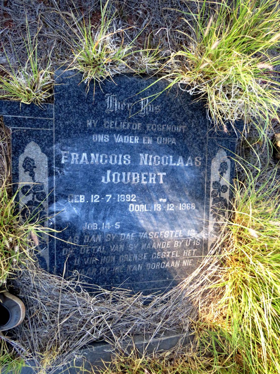 JOUBERT Francois Nicolaas 1892-1966