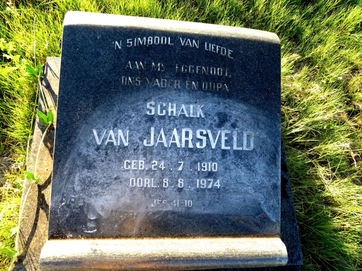 JAARSVELD Schalk, van 1910-1974