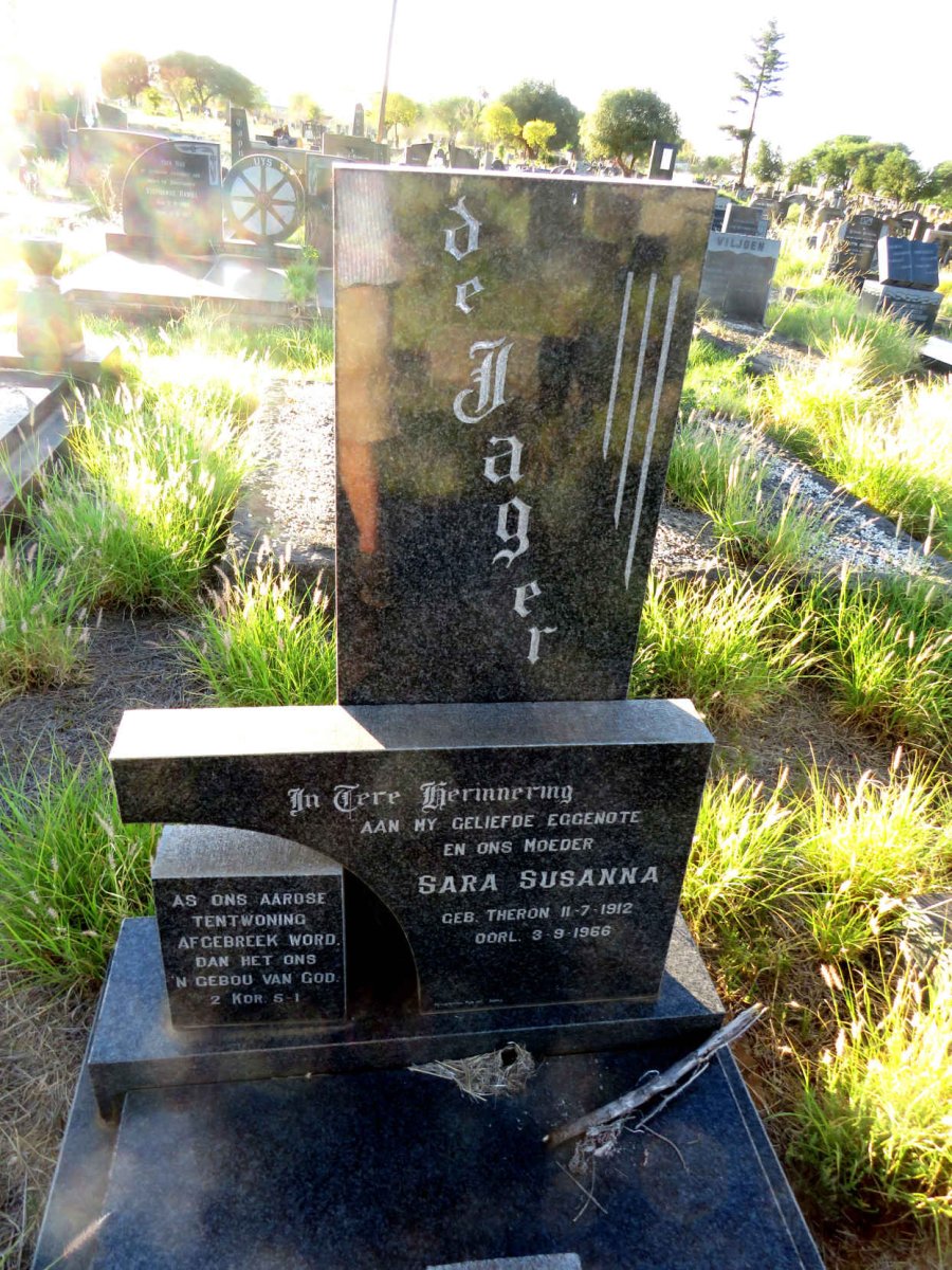 JAGER Sara Susanna, de nee THERON 1912-1966