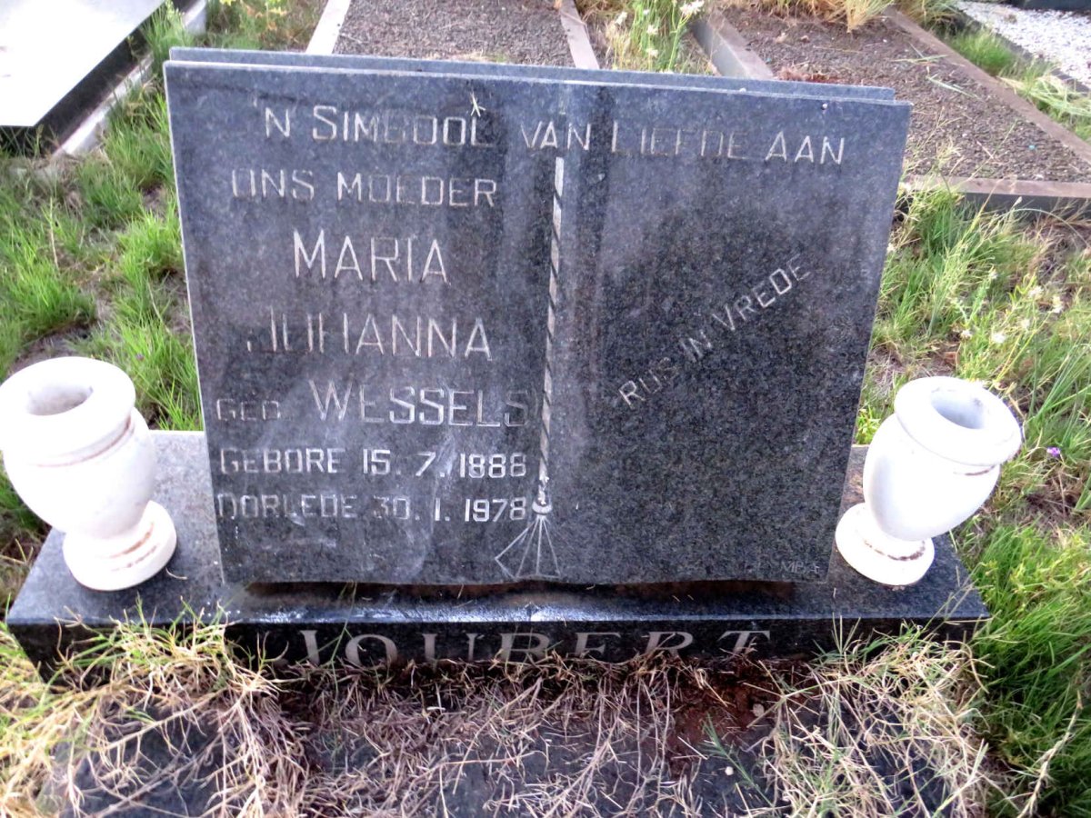 JOUBERT Maria Johanna nee WESSELS 1888-1978