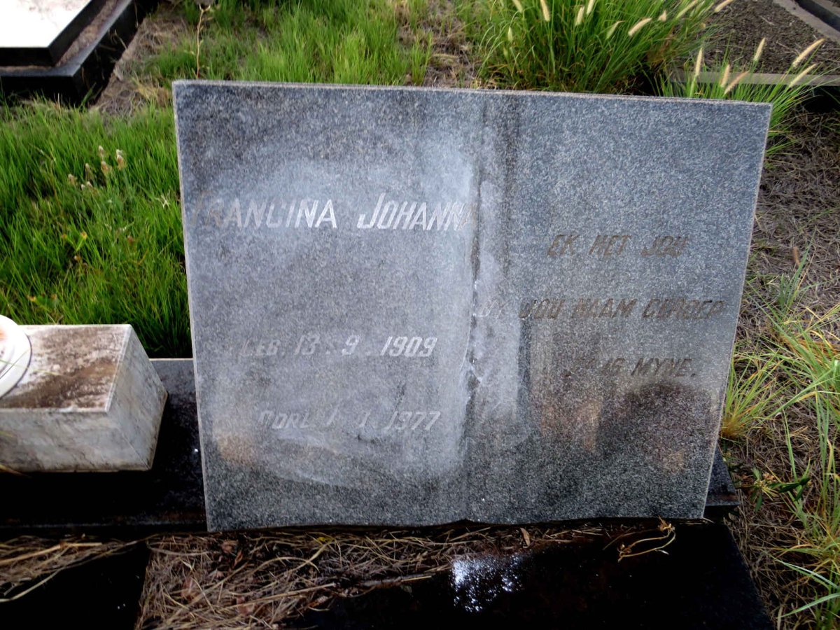 JOUBERT Jozua Johannes 1907-1977 & Francina Johanna 1909-1977_3