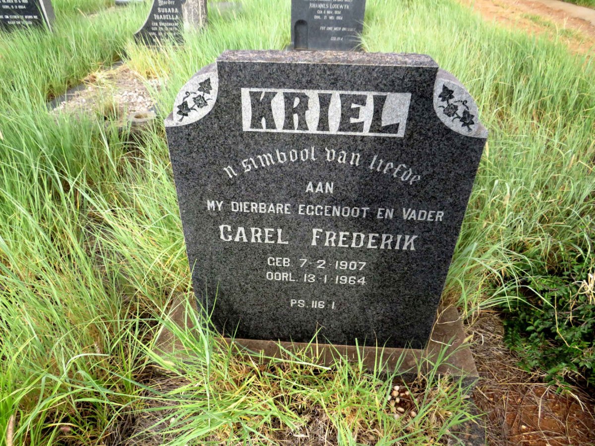 KRIEL Carel Frederik 1907-1964