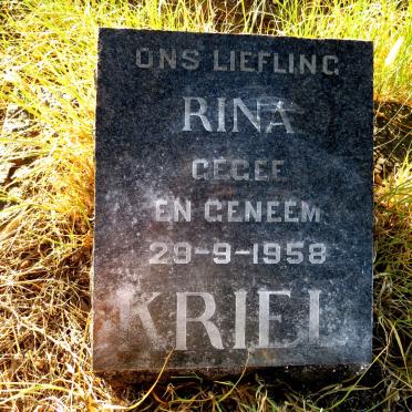 KRIEL Rina 1958-1958