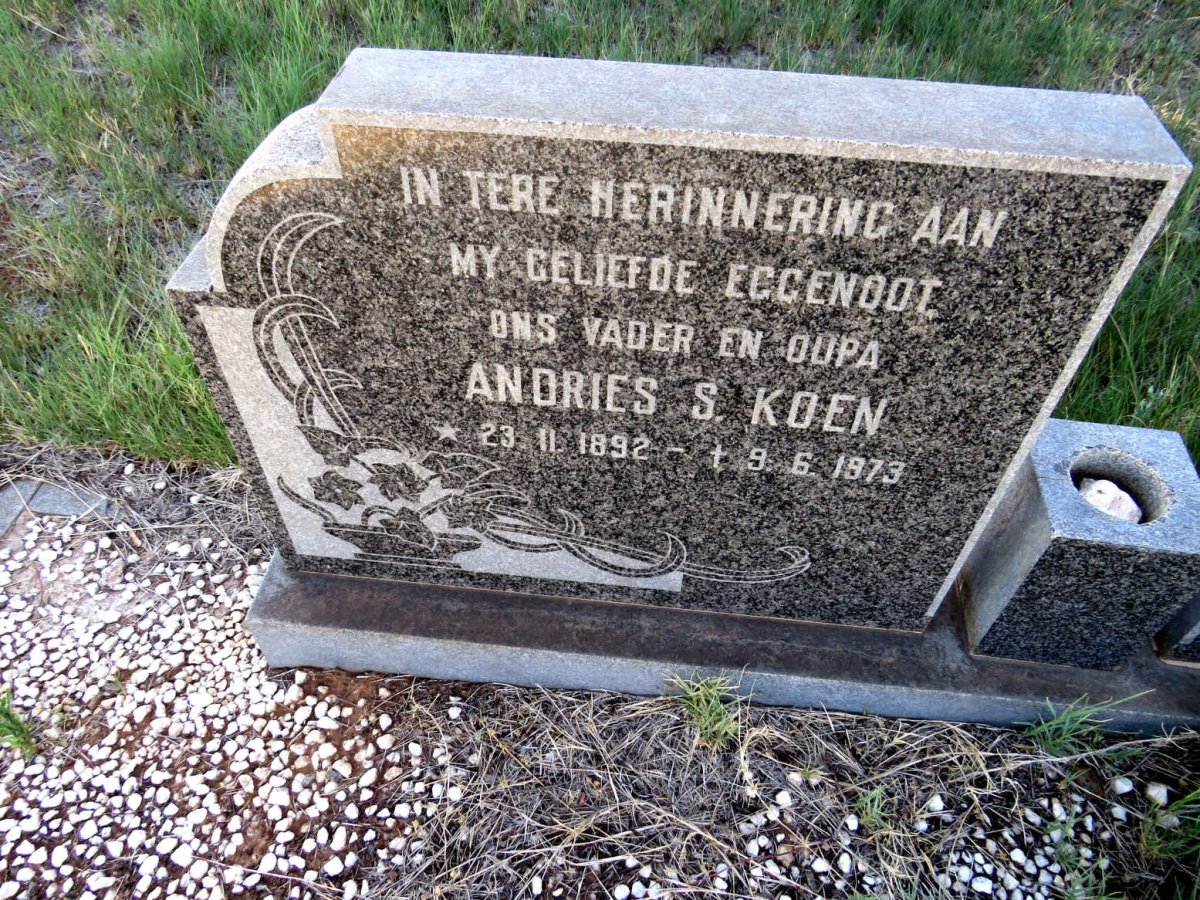 KOEN Andries S. 1892-1973