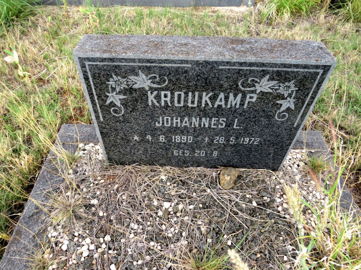 KROUKAMP Johannes L. 1890-1972
