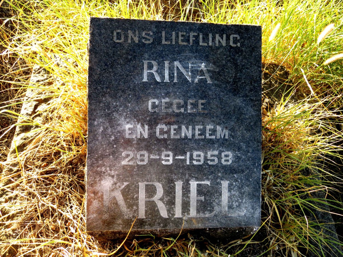 KRIEL Rina 1958-1958