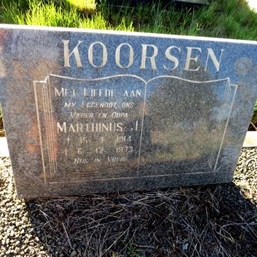 KOORSEN Marthinus J. 1914-1973
