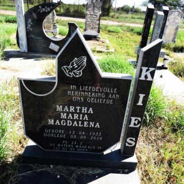 KIES Martha Maria Magdalena 1933-2016