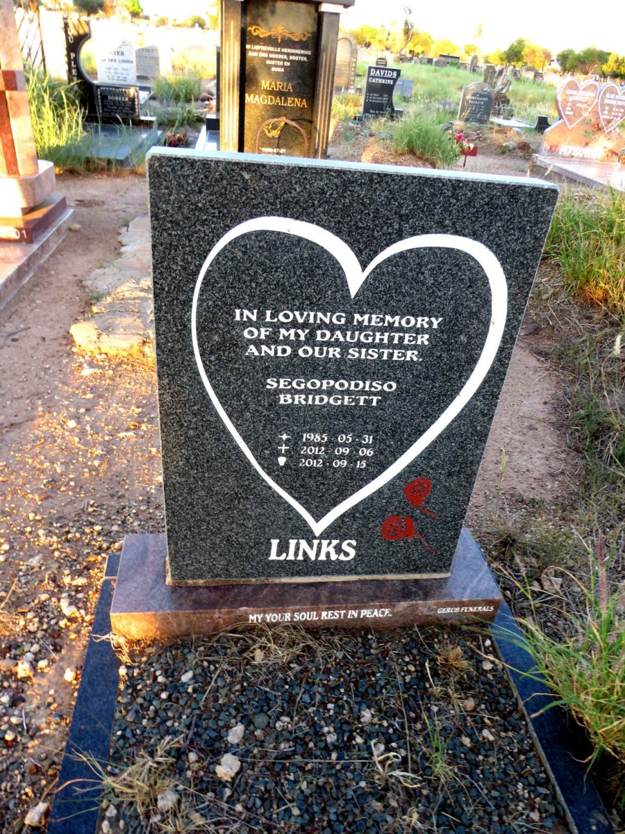 LINKS Segopodiso Bridgett 1985-2012