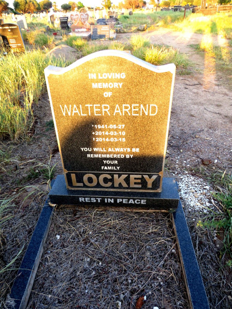LOCKEY Walter Arend 1941-2014
