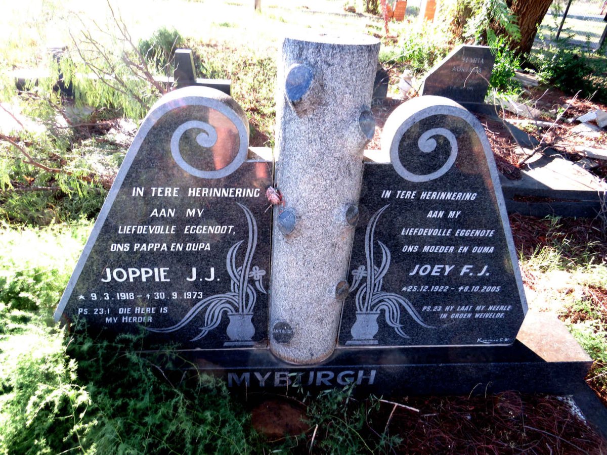 MYBURGH J.J. 1918-1973 & F.J. 1922-2005