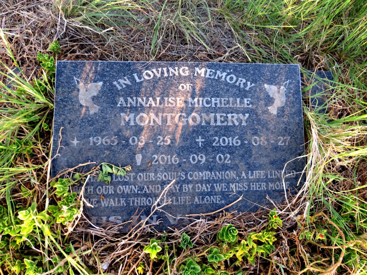 MONTGOMERY Annalise Michelle 1965-2016