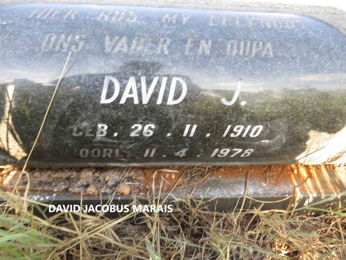 MARAIS David Jacobus 1910-1978 & Janetta Catharina BRUWER 1913-1987_1