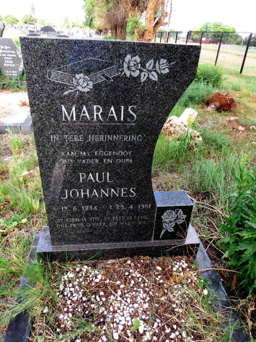 MARAIS Paul Johannes 1934-1981