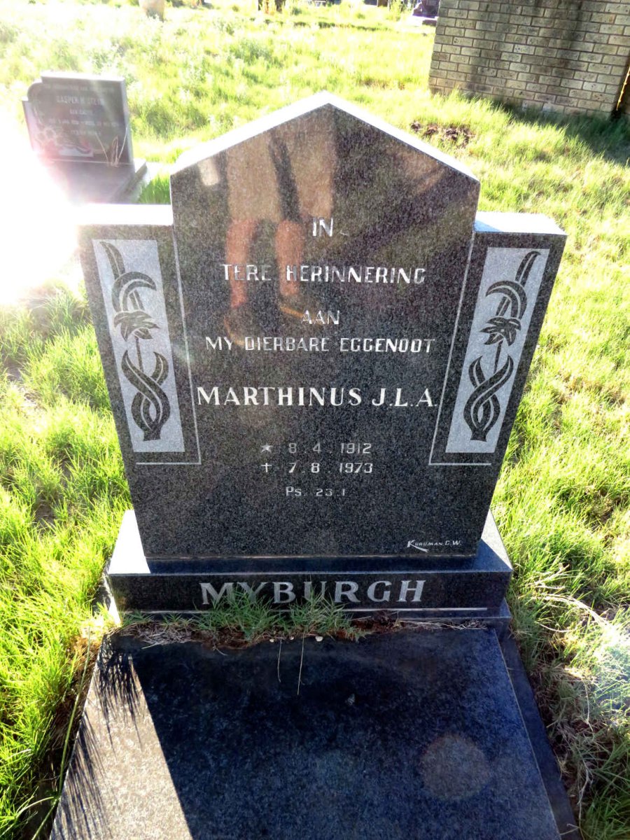 MYBURGH Marthinus J.L.A. 1912-1973