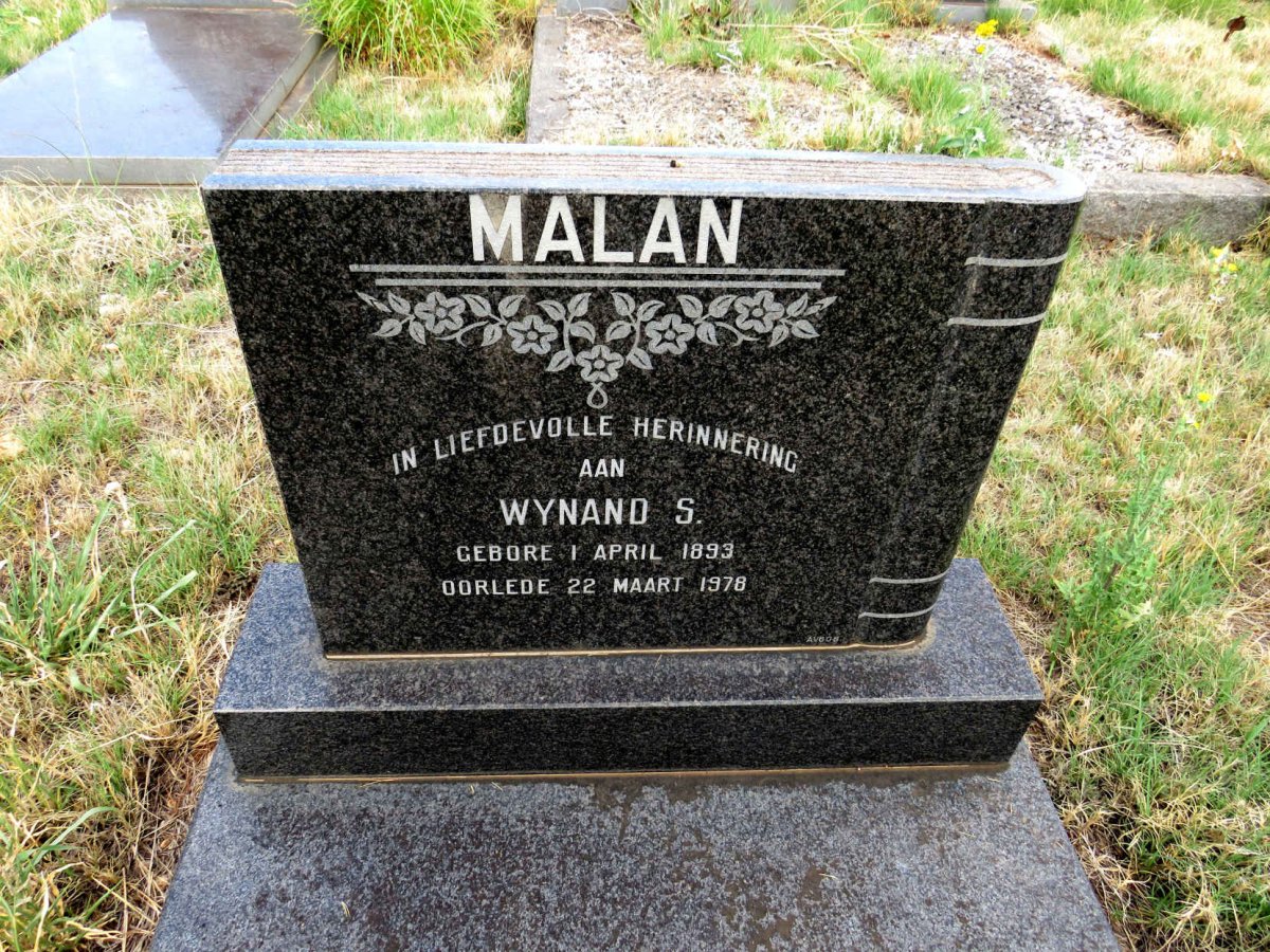MALAN Wynand S. 1893-1978