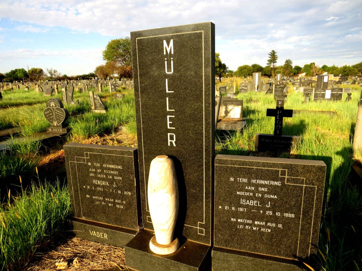 MULLER Hendrik J. 1902-1978 & Isabel J. 1917-1986