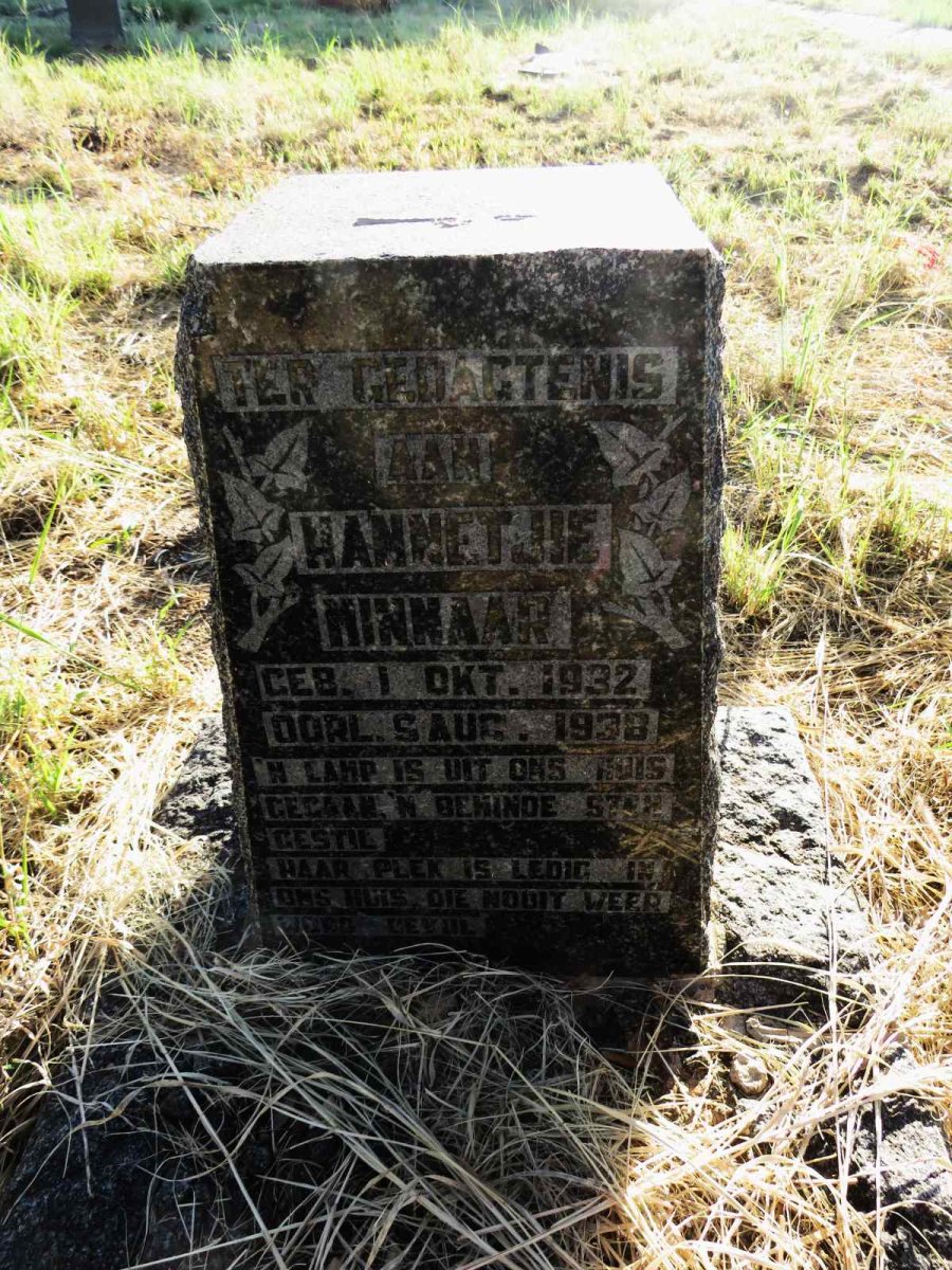 MINNAAR Hannetjie 1932-1938