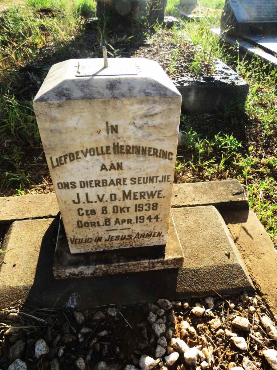 MERWE J.L., v.d. 1938-1944