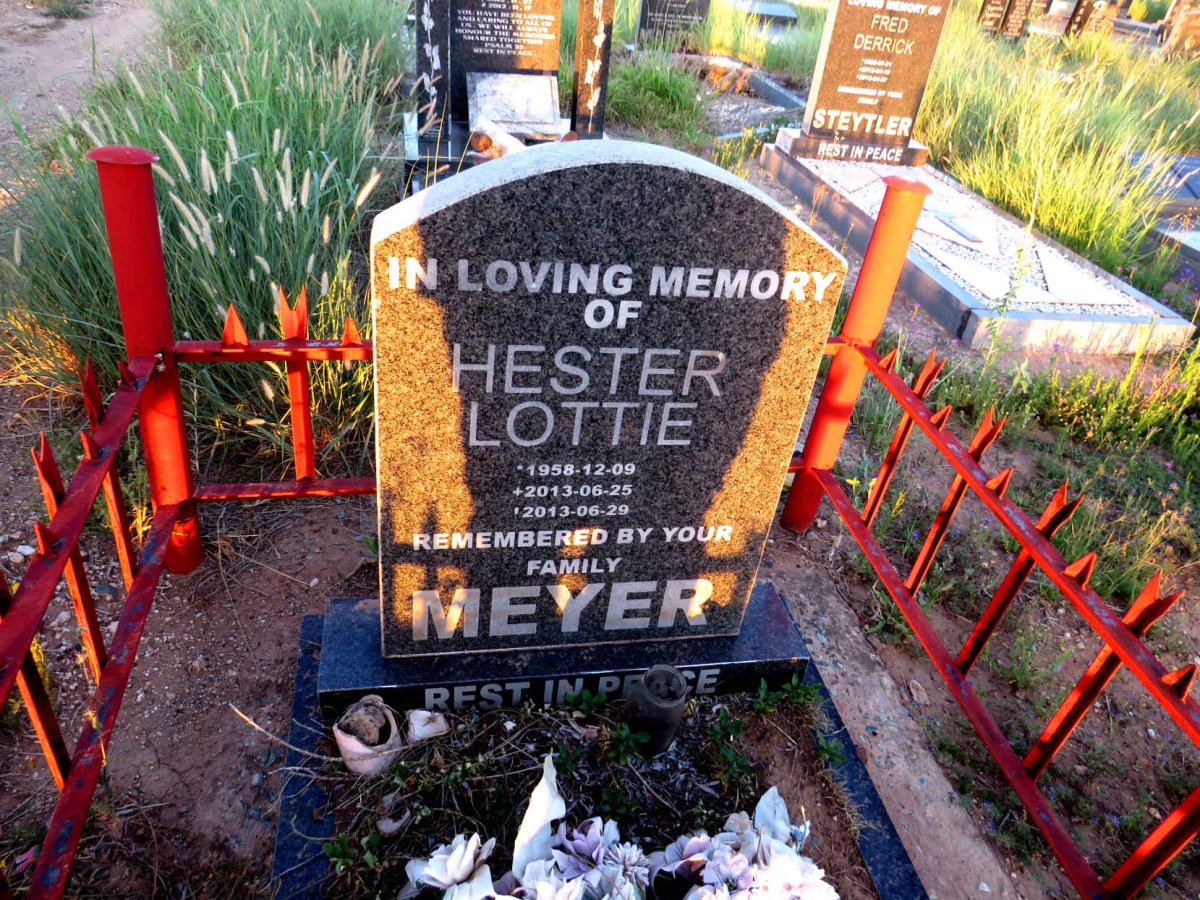 MEYER Hester Lottie 1958-2013