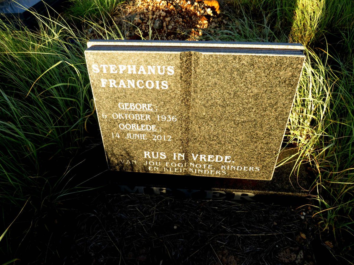 MEYER Stephanus Francois 1936-2012