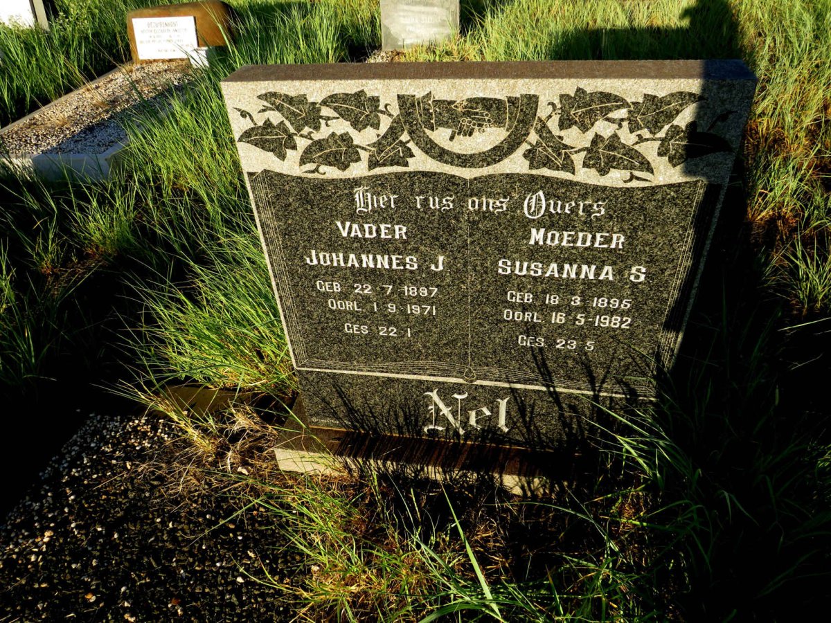 NEL Johannes J. 1897-1971 & Susanna S. 1895-1982