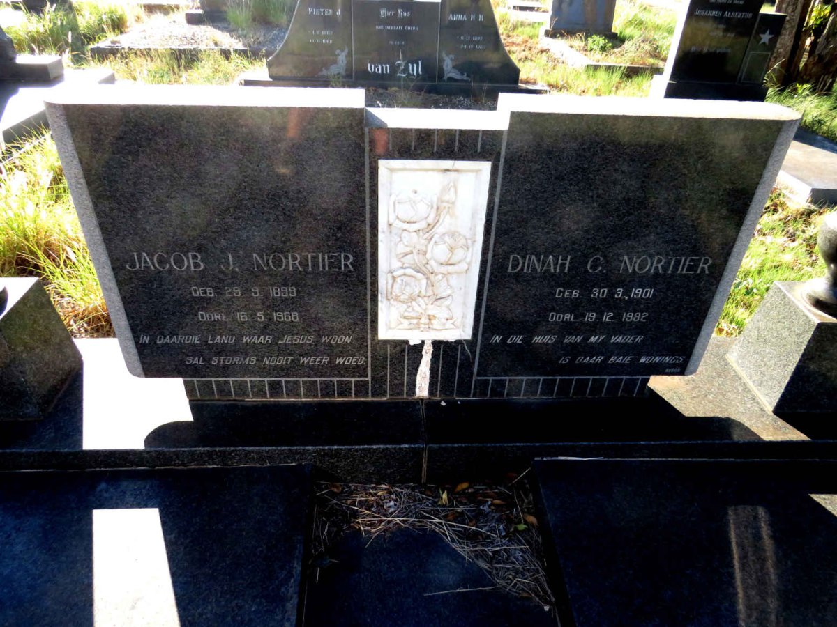 NORTIER Jacob J. 1899-1968 & Dinah C. 1901-1982